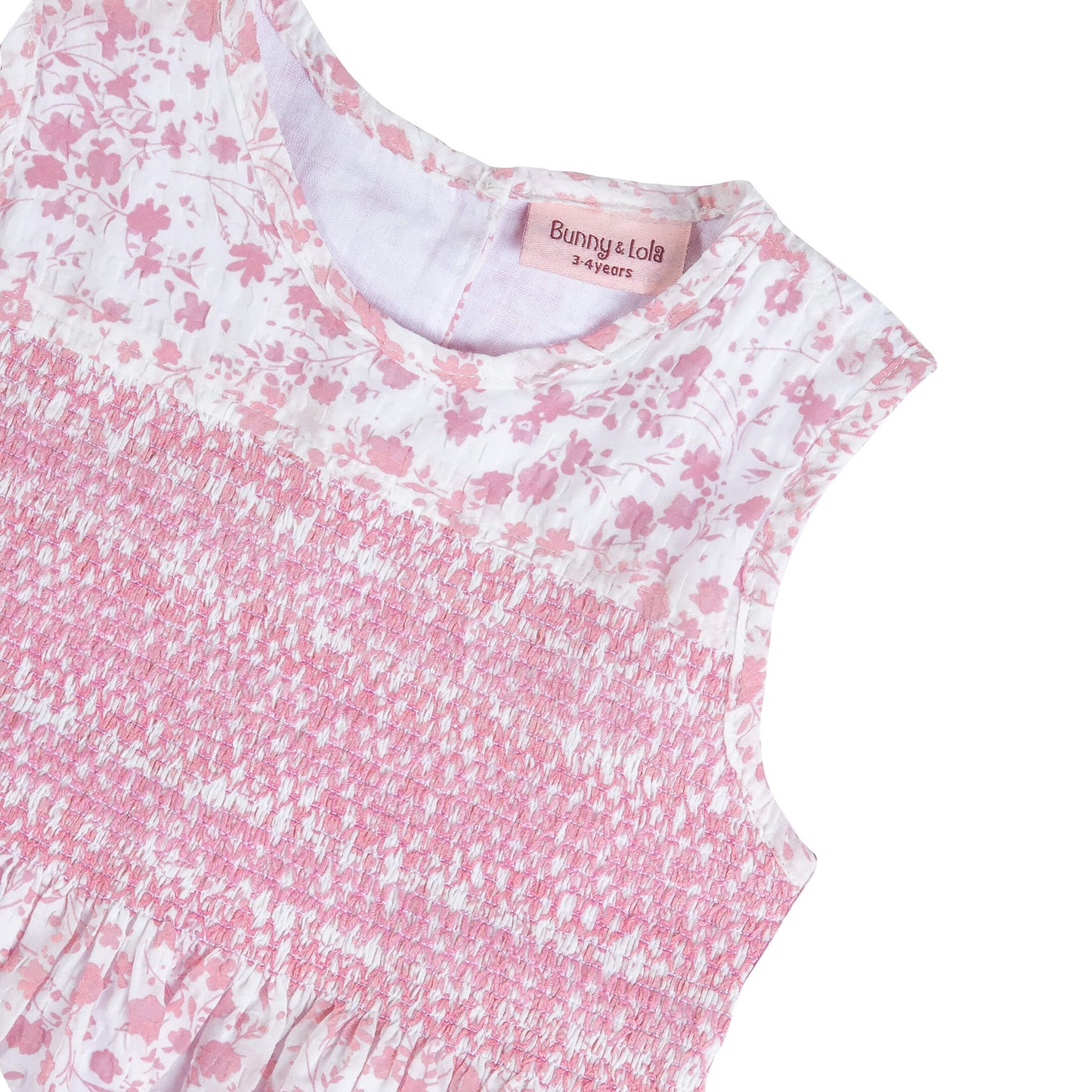 Lola Salmon Pink Smocking Dress