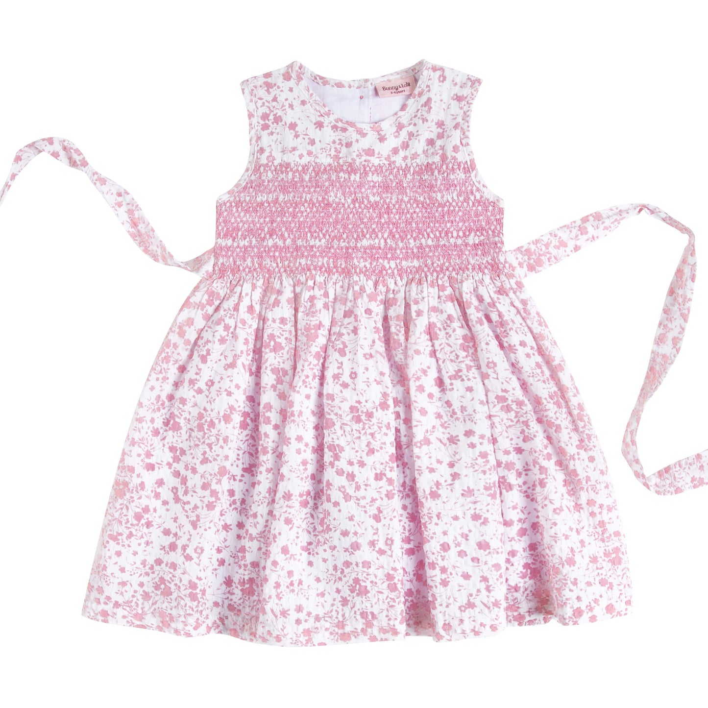Lola Salmon Pink Smocking Dress