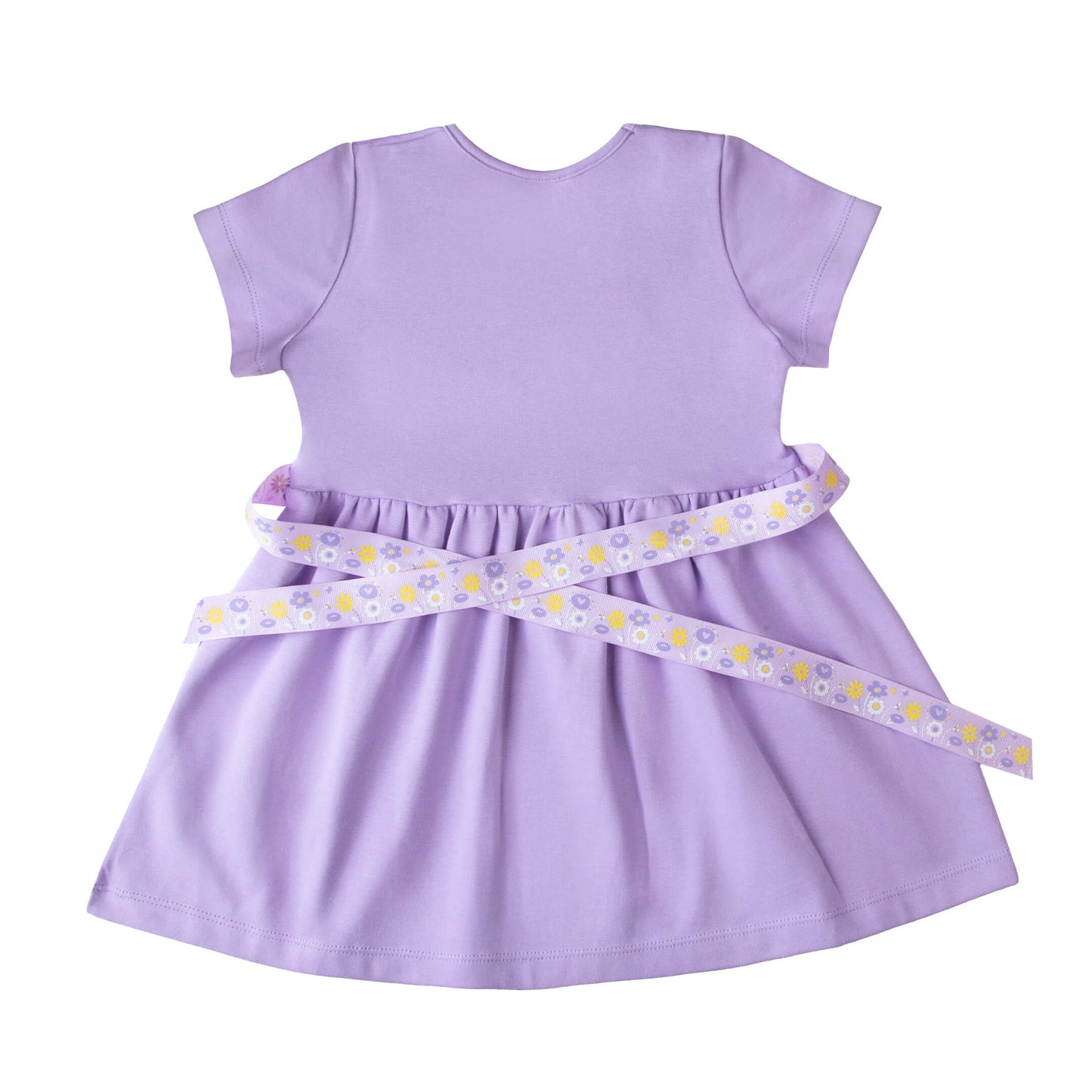Purple - Short Sleeve Dress