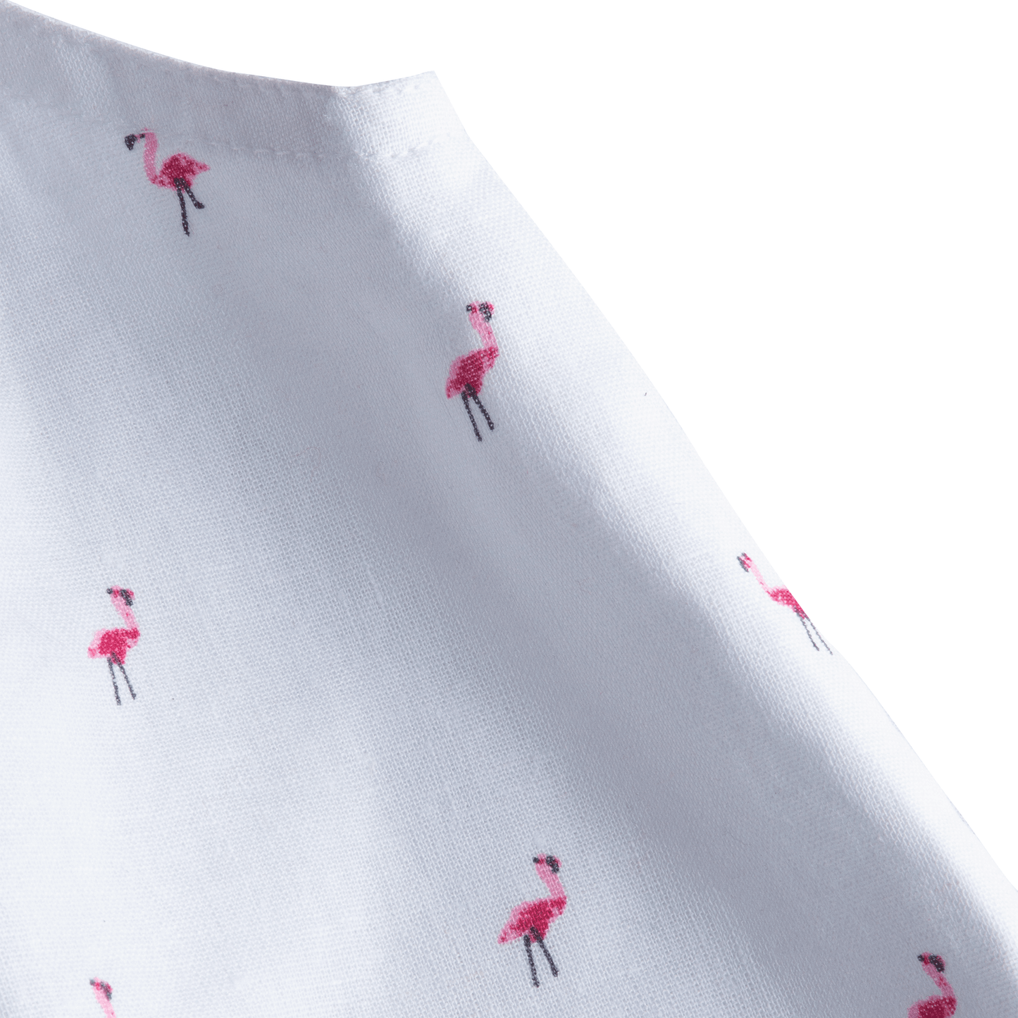 Girls Flamingo Dress - White