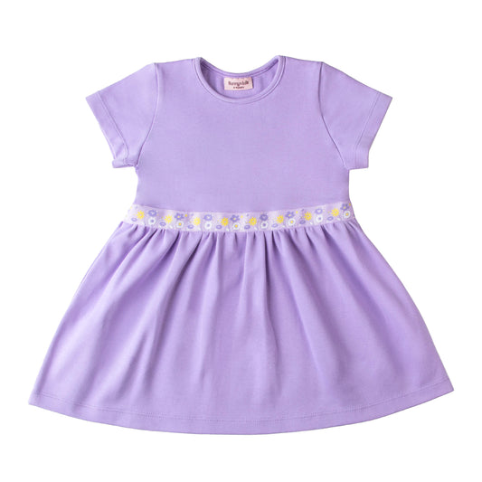 Purple - Short Sleeve Dress